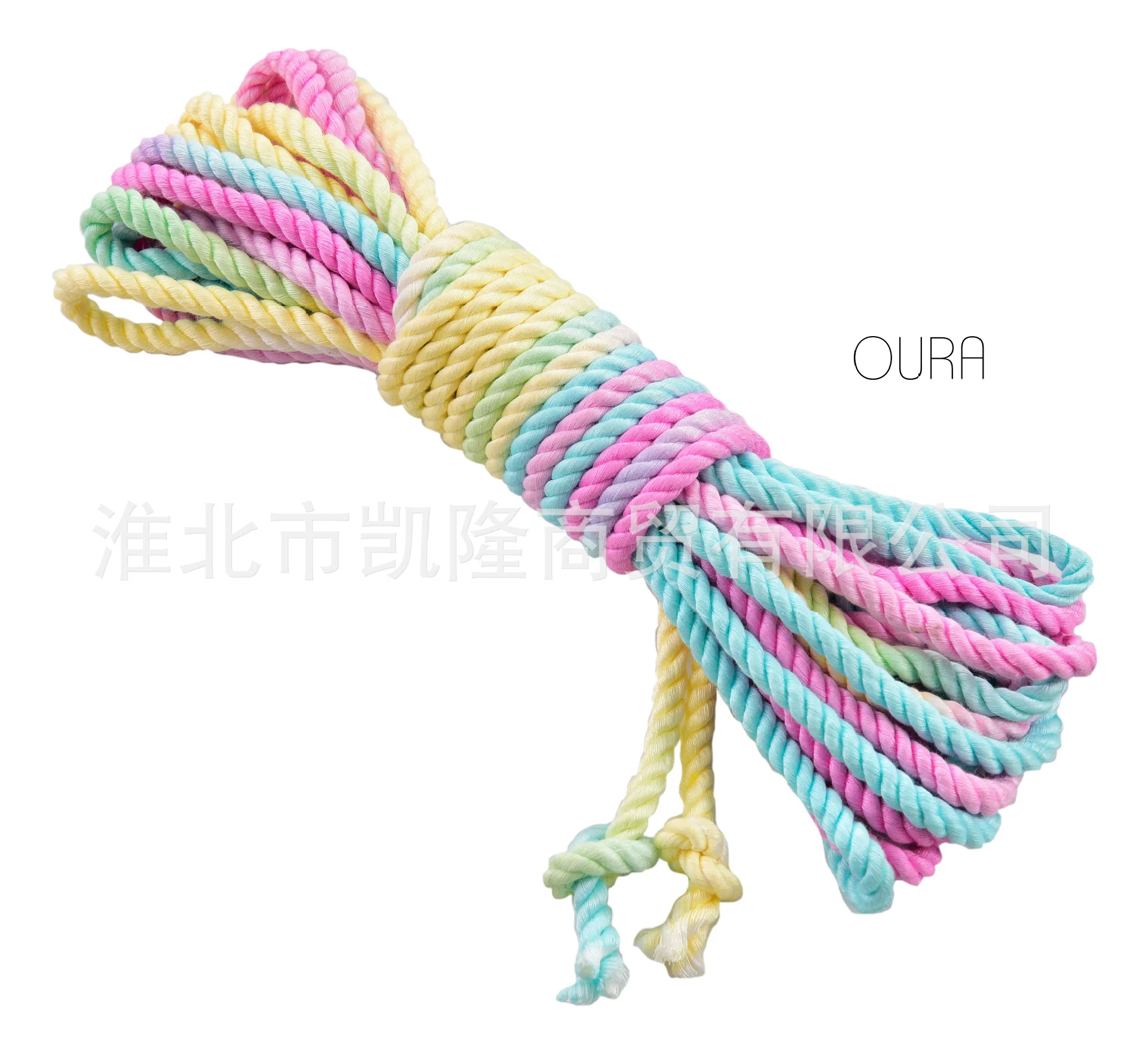 6mm Environment Protection Bamboo Material Binding Colorful Rope Bamboo Fiber Rope For Macrame