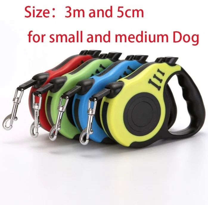 Wholesale Customize Logo Heavy Duty Adjustable Collars Dog Accessories Lead Strap Automatic Pet Retractable Dog Leash