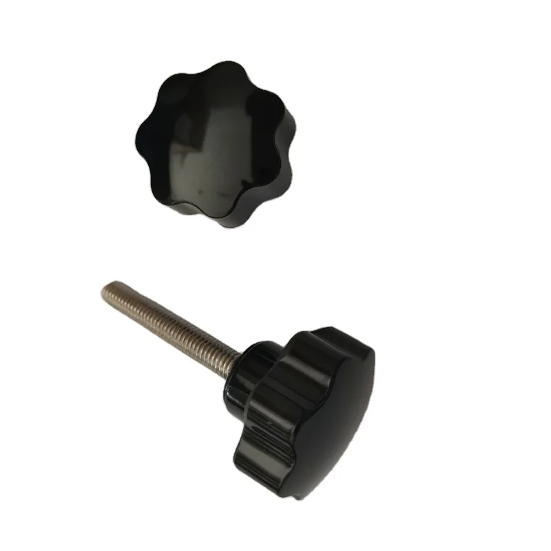 Wholesale custom sales five-arm knobs with threaded bakelite knob bolt