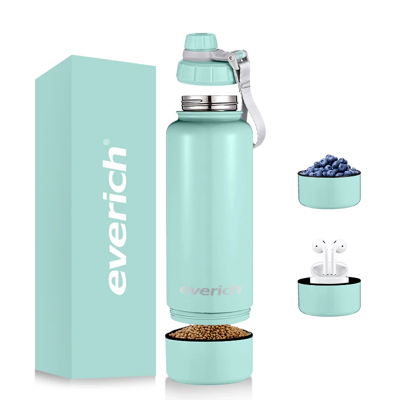 Hot Selling Everich Sport Double Wall Stainless Steel Thermos Vacuum Water Bottle Outdoor Use Feeder Container