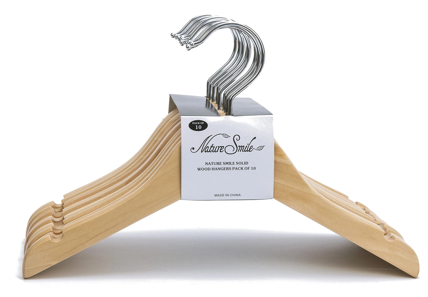 Wholesale Cheap Non Slip children kids white wooden baby hangers for Cloth