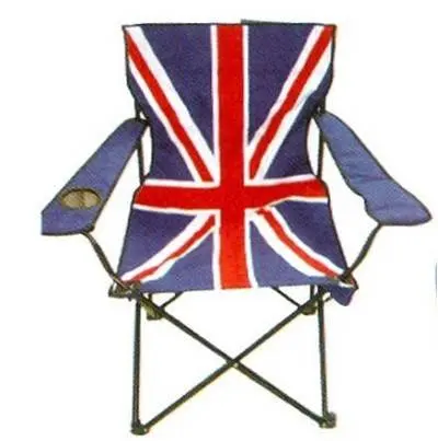 Wholesale Custom Logo High Quality Lightweight Portable Folding National Flag Camping Beach Chair Foldable Chairs For Events