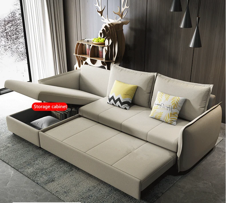 Cheap furniture sofa cum bed sectional modern  sofa l shape set with storage