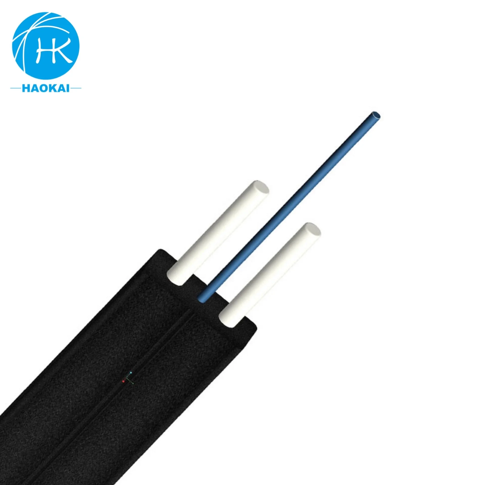 Type FTTH Drop Cable 2 Fibers Self-supporting Bow FRP or Steel CE Rohs PVC or LSZH FTTH FTTB FTTX Network 2.0mm*3.5mm CN;GUA