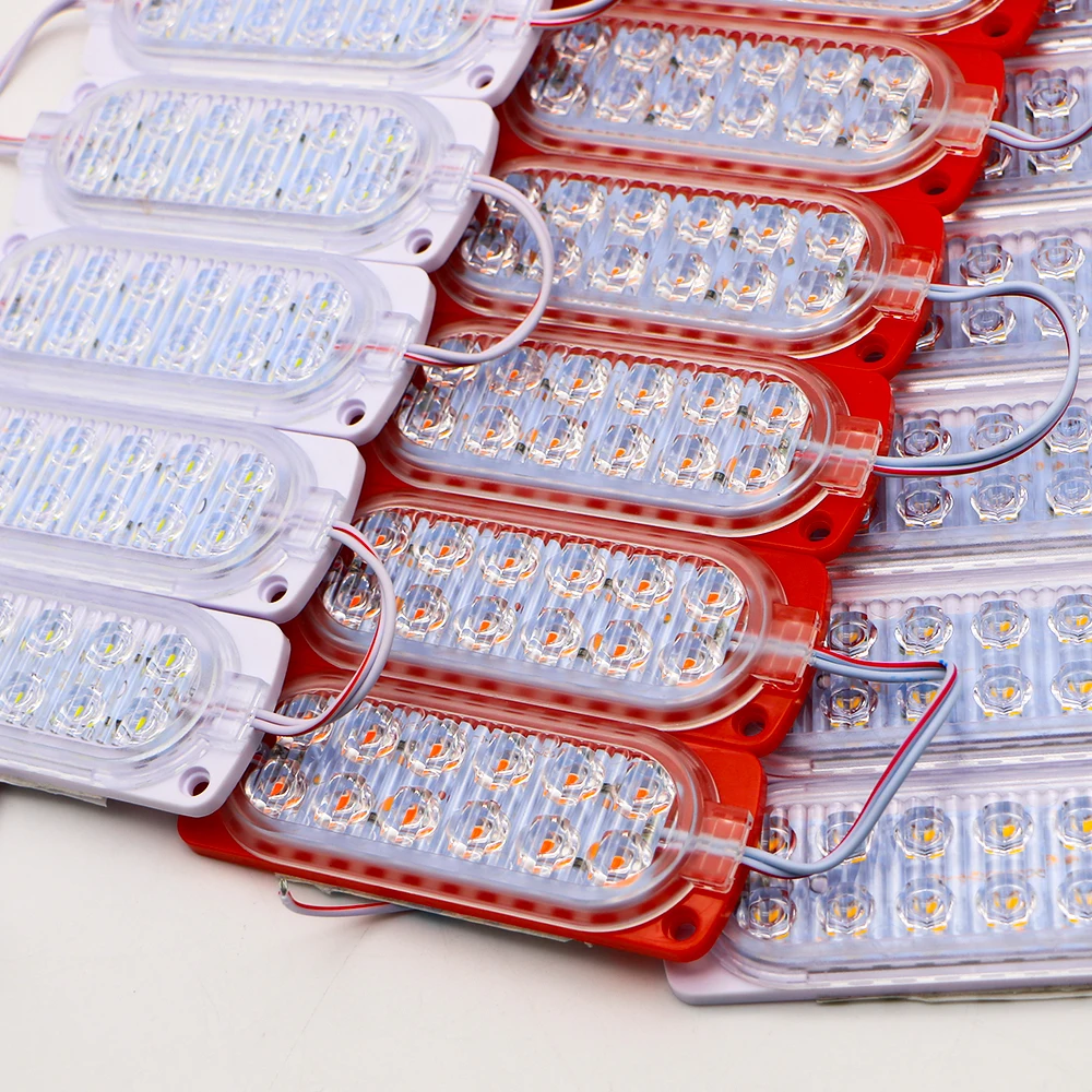 Fashion DC12V 2W double row two line led automotive vehicles motorbike accessories chip modules light