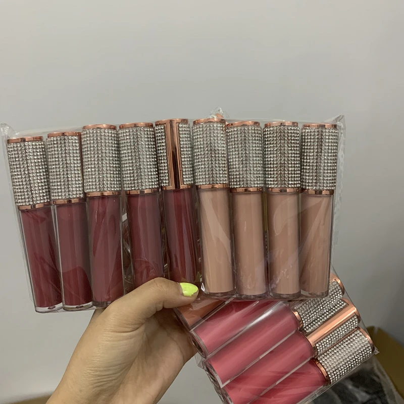 DIY cosmetics custom private label diy lipgloss create your own color lip gloss cosmetic diy liquid lipstick with private label