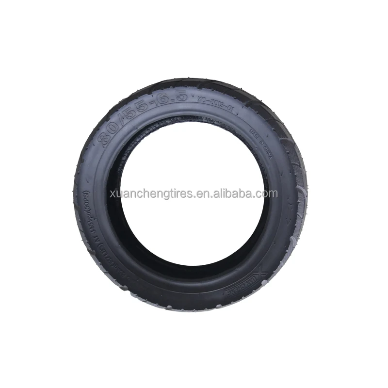 80/55-6.5 black rubber tube tire Scooter Outer Wheel Replacement Rubber Outer Tyre Scooter Wheel