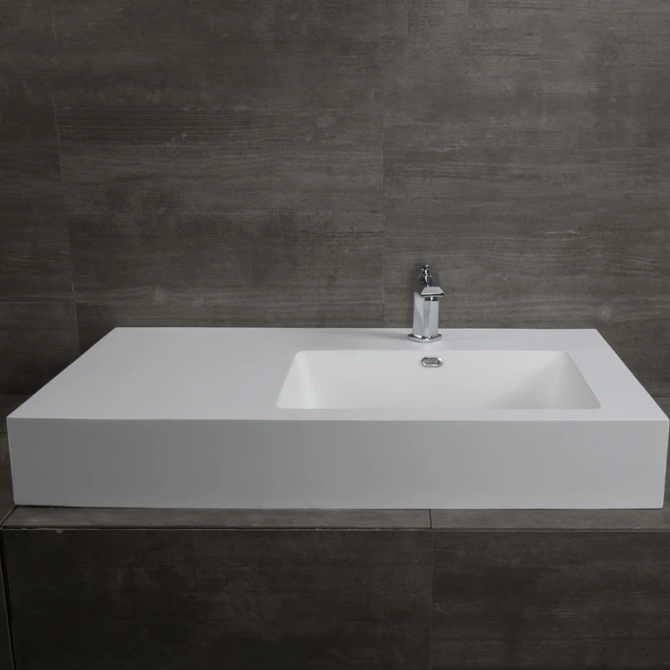 Luxury wholesale favorable price commercial use hotel bathroom wash basin marble Acrylic Solid Surface