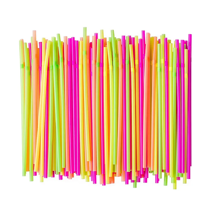 colored flexible beverage drinking straw plastic draw dividers cocktail stick crazy flexible straws