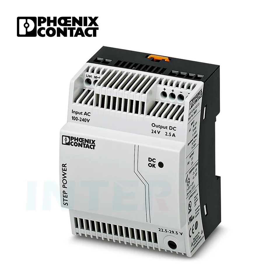 2868651 STEP-PS/ 1AC/24DC/2.5  Power supply unit DIN rail mounted Phoenic contact Primary-switched STEP POWER power supply