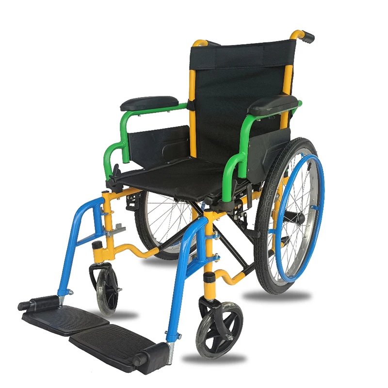 Folding Lightweight Medical Hospital Disabled Pediatric Wheelchair For Disabled Children