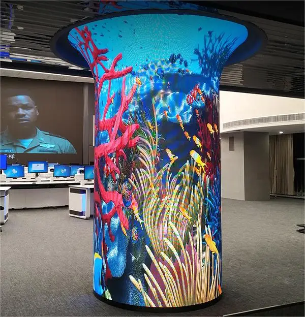 Indoor Hd Creative Led Display Advertising Screen Circular Led Screen Spherical Led Display Flexible Led Display