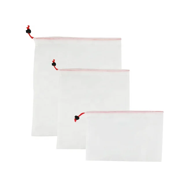 Custom Reusable Heavy Duty Shopping Packing ECO Mesh Bag Set 3pcs Of Organic Products