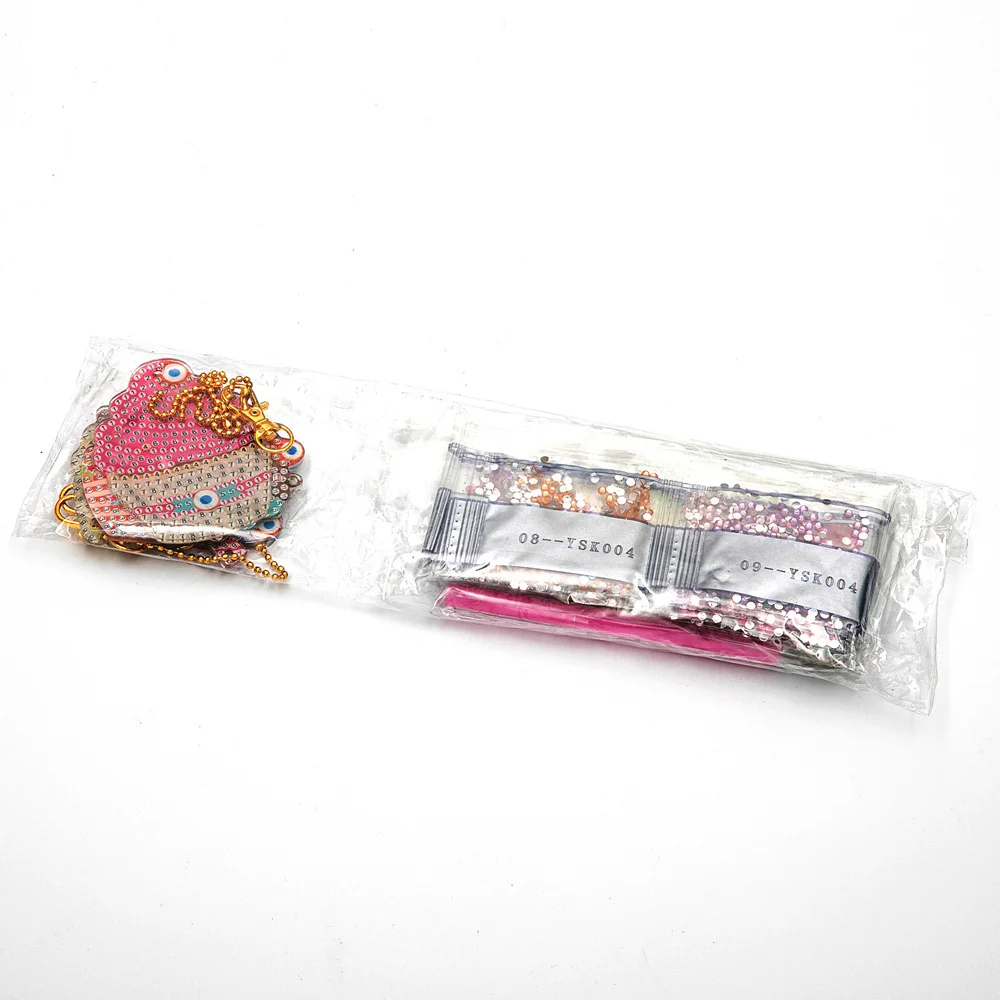 4/5pcs DIY Full Drill Special Shaped Diamond Painting Key Ring Elephant Keychain Gifts Embroidery Diamond Craft