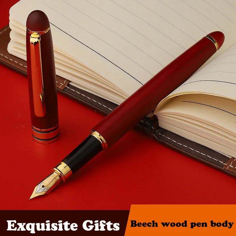 Business Gift Luxury Retro Ballpoint Pens with Custom Logo Ink Pen Signatures Engraving Wooden Pen for Promotional