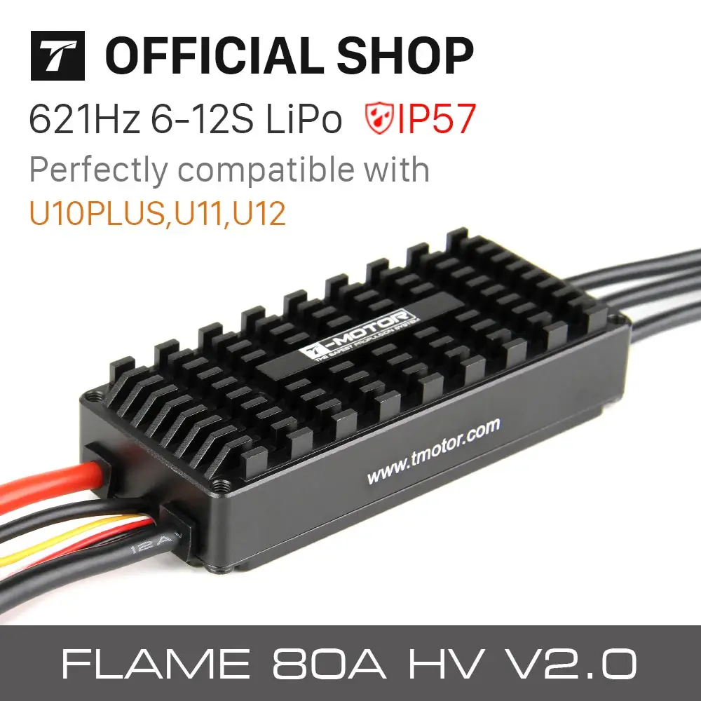 T-MOTOR Flame 80A HV 6-12s 50V ESC for Agriculture aircraft ESC drone brushless motor