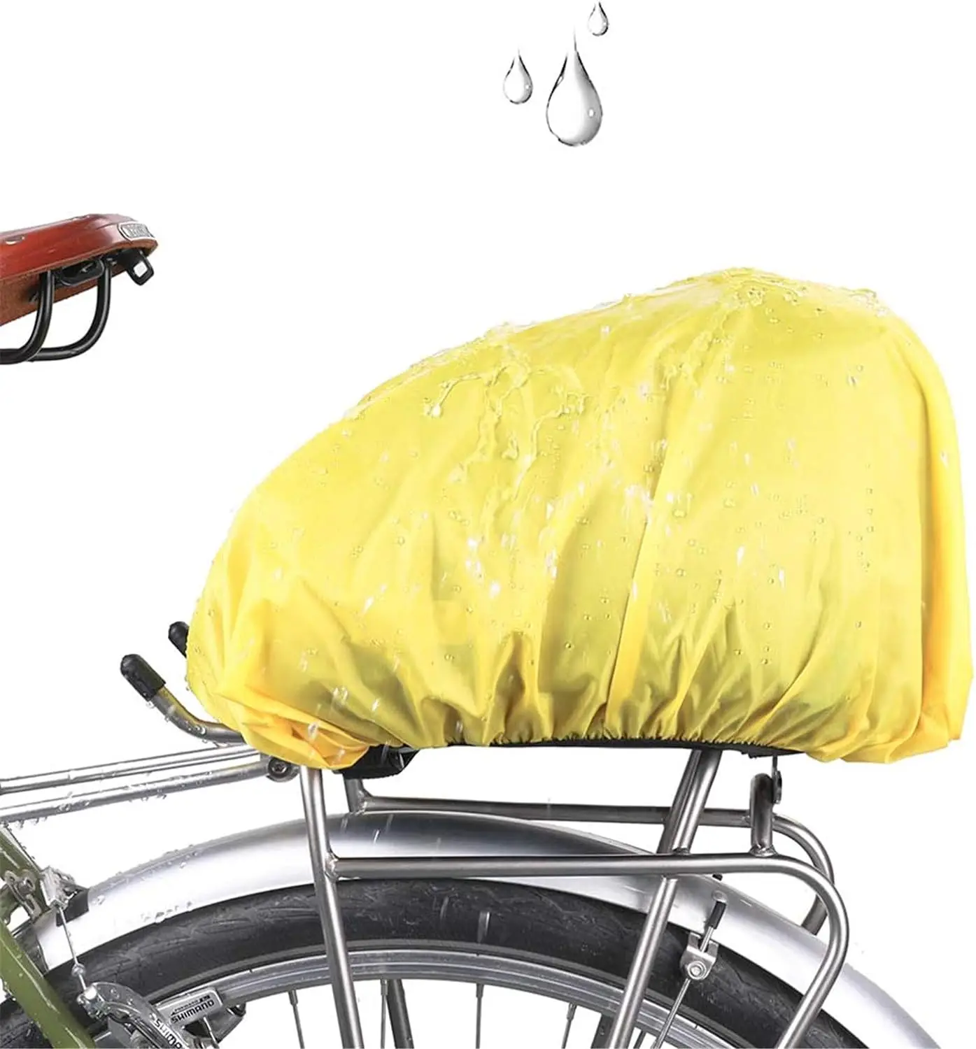 Waterproof Bike Pannier Bag Bicycle Trunk Bag 12L Bike Rear Rack Carrier Bag with Rain Cover