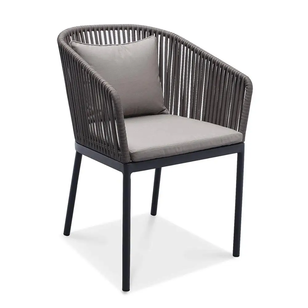 Уличная садовая мебель, алюминиевая рама, плетеный хлопковый канат, наборы диванов и стульев