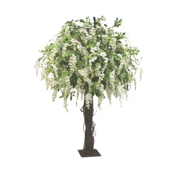 Wholesale best design indoor decorative artificial silk wisteria wedding wishing tree