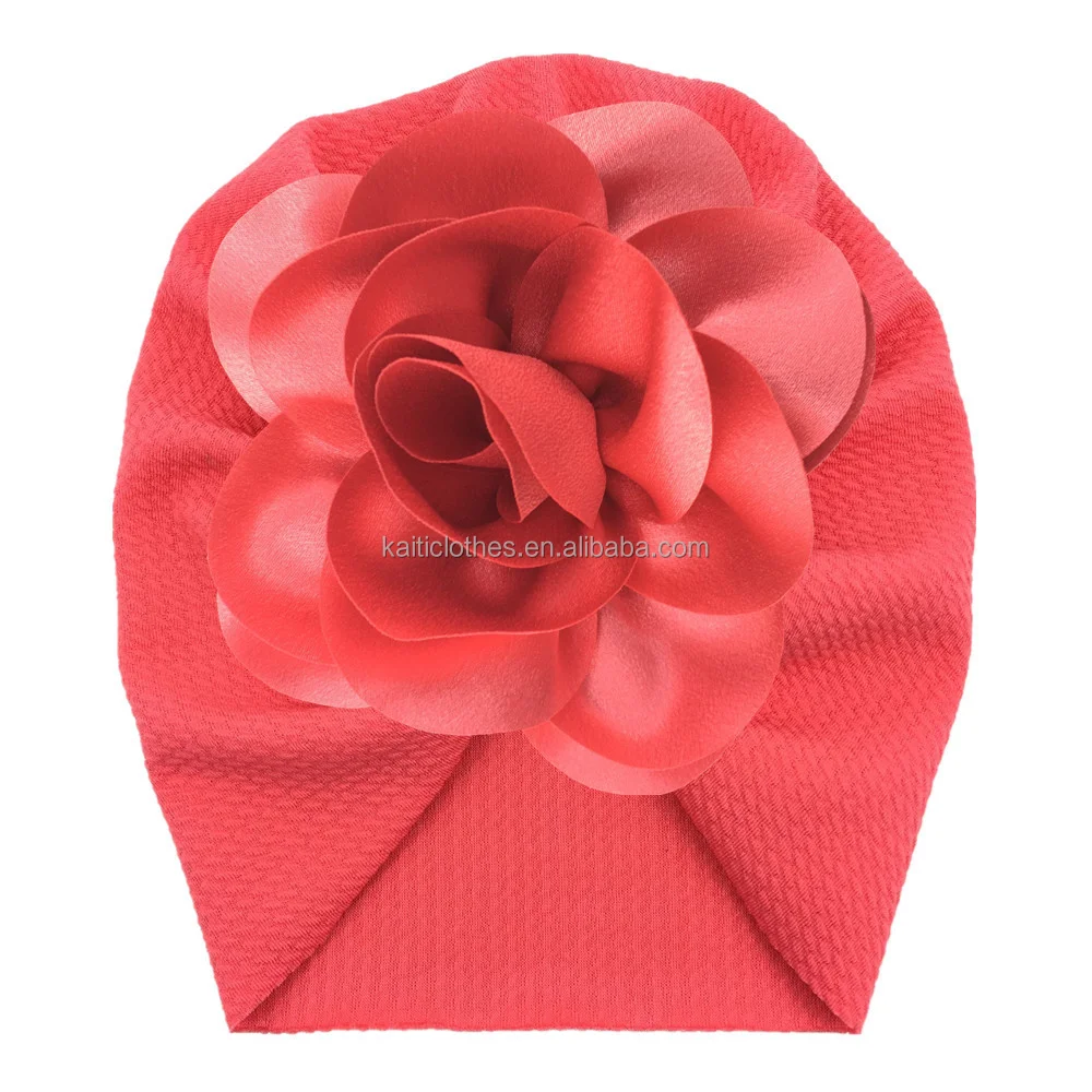 Wholesale Baby soft and comfortable bubble cloth warm hat with elasticity DIY flower plus hat headwear