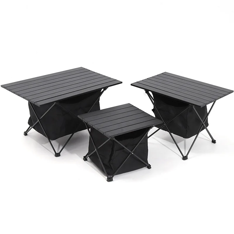 Table, Lightweight Barbecue Table, Camping Aluminum Alloy Metal Modern CZ Outdoor Portable Picnic Table, Folding Dining White