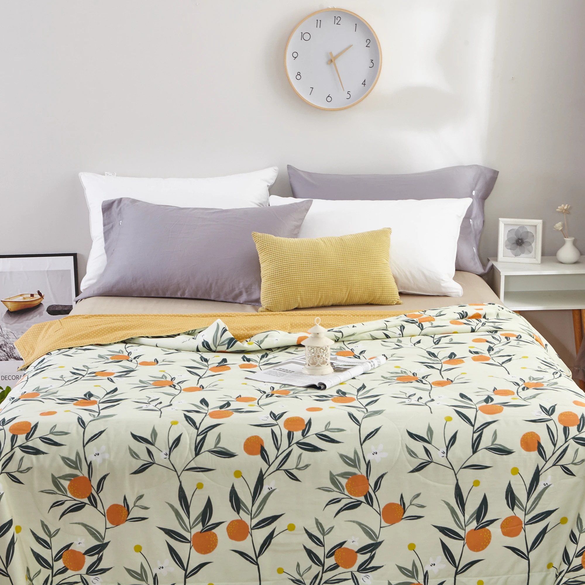 JILI SILK  Washable Air Conditional Cotton Covered Mulberry Silk Duvet For Summer Children And Adults