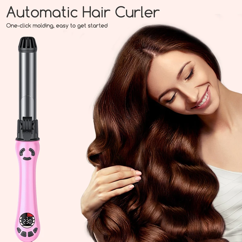 Oem Factory Price Magic Hair Styler Curling Irons Waver Wand Automatic Hair Curler Iron Electric Auto Rotating Hair Crimper Iron