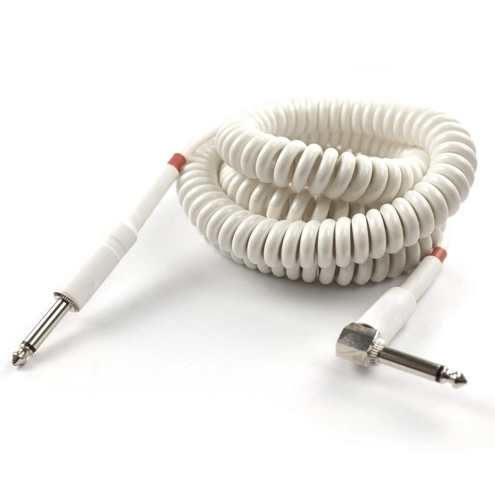 New Design 8M 6.35mm Standard Male To Male Mono Jack Musical Instrument Coil Cable For Electric Guitar/keyboard