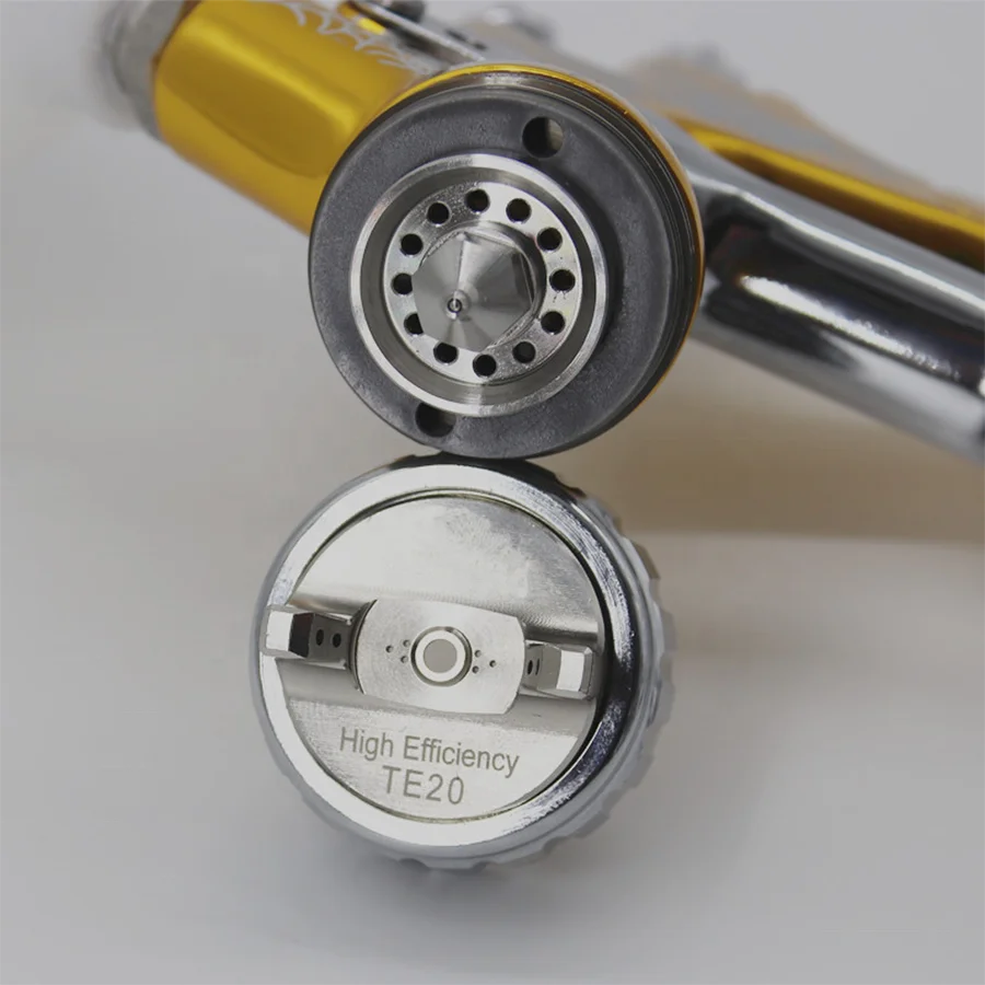 High Pressure 600CC Spray Gun HVLP Air Paint Spray Gun Airbrush Pneumatic Tool Gold Spray Gun Car Body Coating