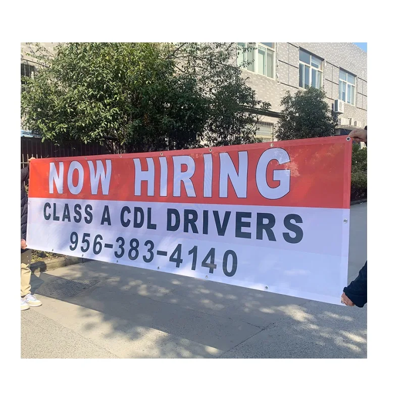 Customized Outdoor PVC Material Mesh Fence Banner Custom Vinyl Banner for Advertising Printing