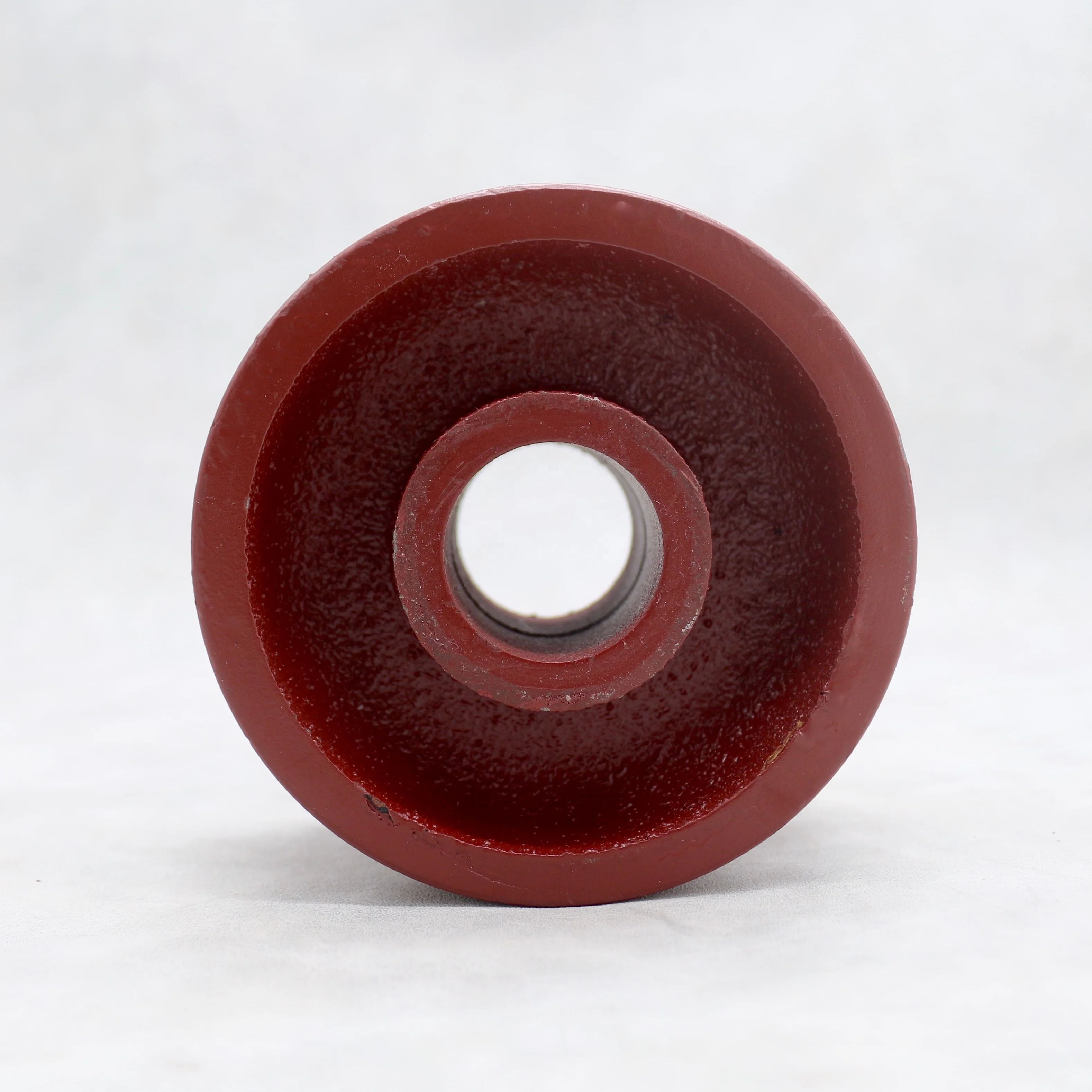 SS 4 inch V groove wheel 100 mm Ductile steel material 7/8 inch V-groove width 1-3/16 Plain bore