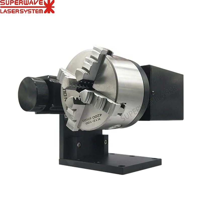 CNC 4th Axis Table Rotary Table With Chuck For Laser Welding Engraving