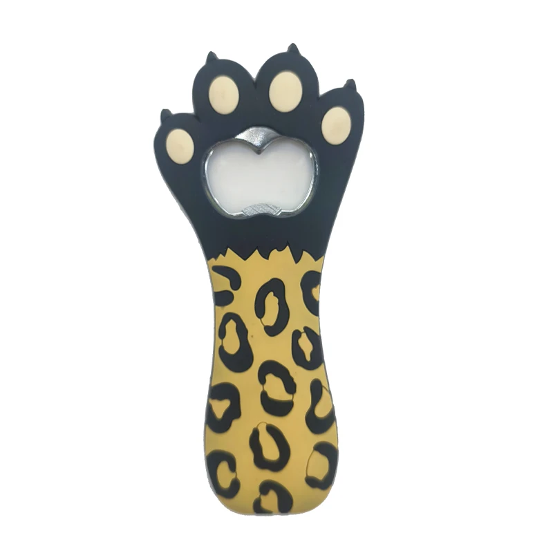 Custom 3D LOGO PVC Bottle Opener Custom cartoon Embossed  Beer opener  With Logo Metal Bottle Opener