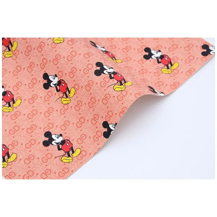 2022 China factory direct sale  synthetic leather fabric for women wallet bags