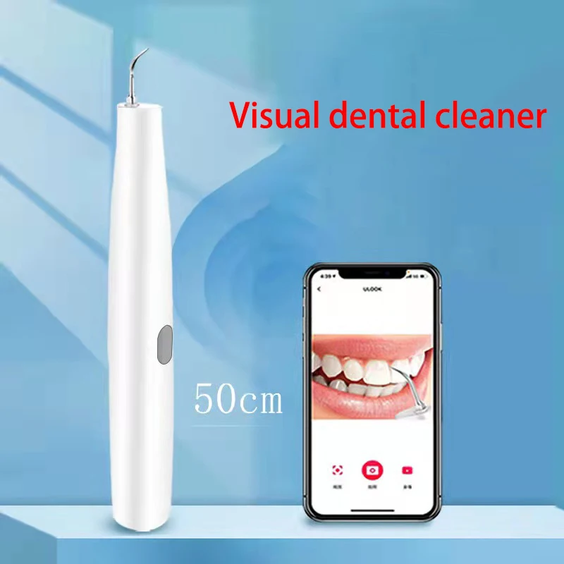 2022 Teeth Dental Scaler New Model Wifi IPX6 Visual Ultrasonic Electric Tooth Dental Calculus Remover with Camera Rainbow
