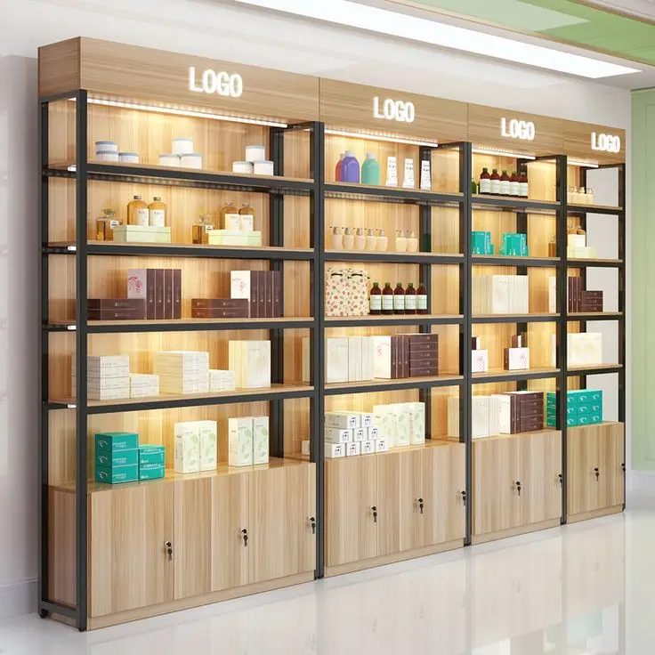 Adjustable Disassembled Mini Supermarket Gondola Shelving Retail Display Rack Shelves For Sale With Free 3D Design