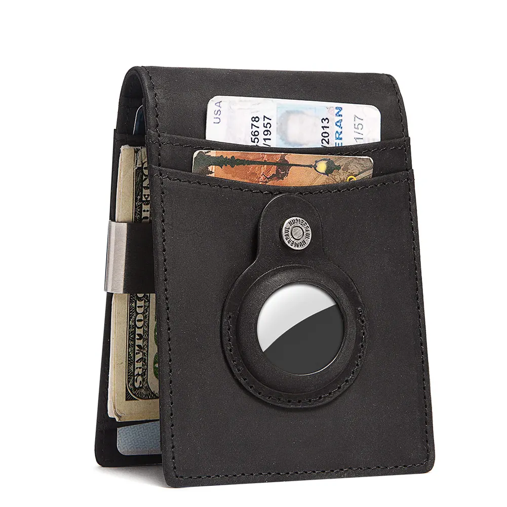 2022 Newest RFID blocking Minimalist Money clips Cardholder Wallet men
