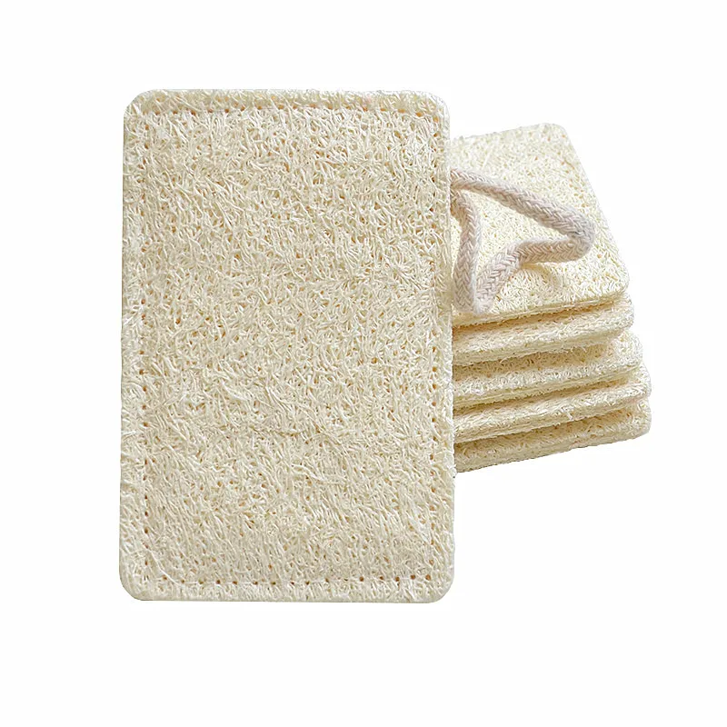 Прямая поставка с фабрики Loofa luffa Scrub для кухонной посуды хлопковой петлей