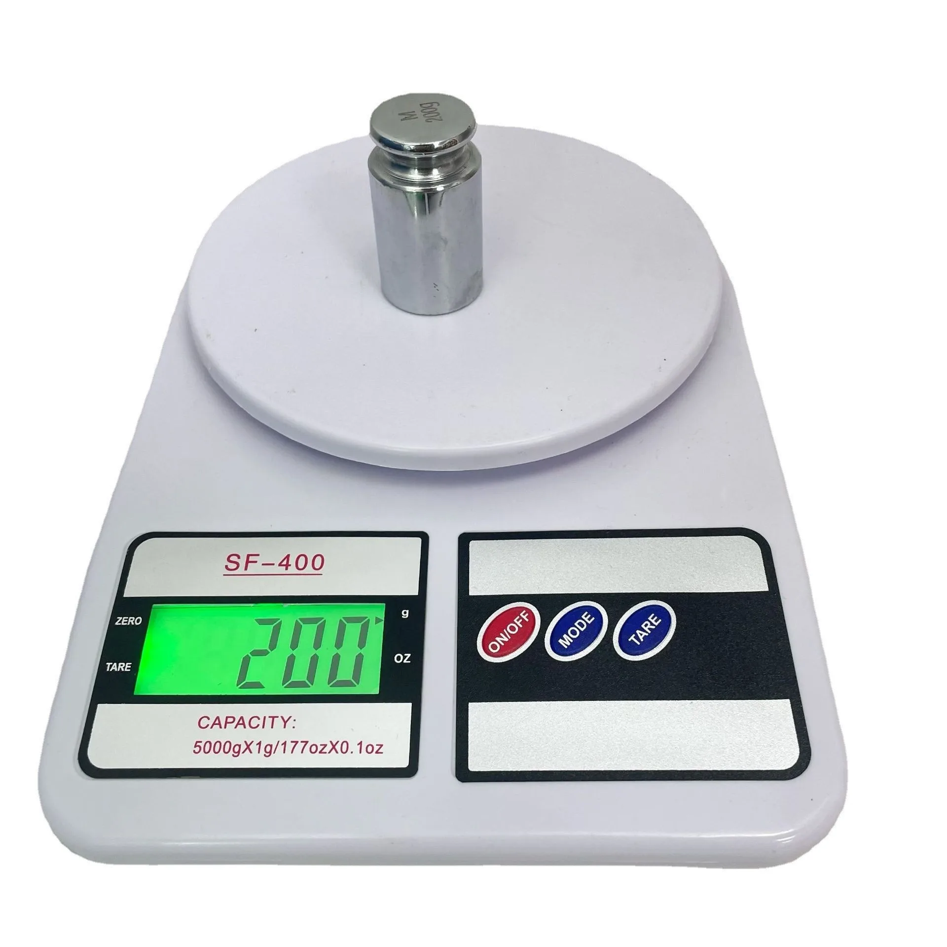SF400 Kitchen Scale 10kg High Precise Digital Food Scale ABS Plastic Manual LCD Display Electronic Scale Measuring Weighing 1g