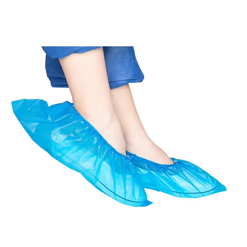 China ISO 9001 Manufacturer Customized Medical Antistatic Polypropylene Waterproof Disposable PE Shoe Covers