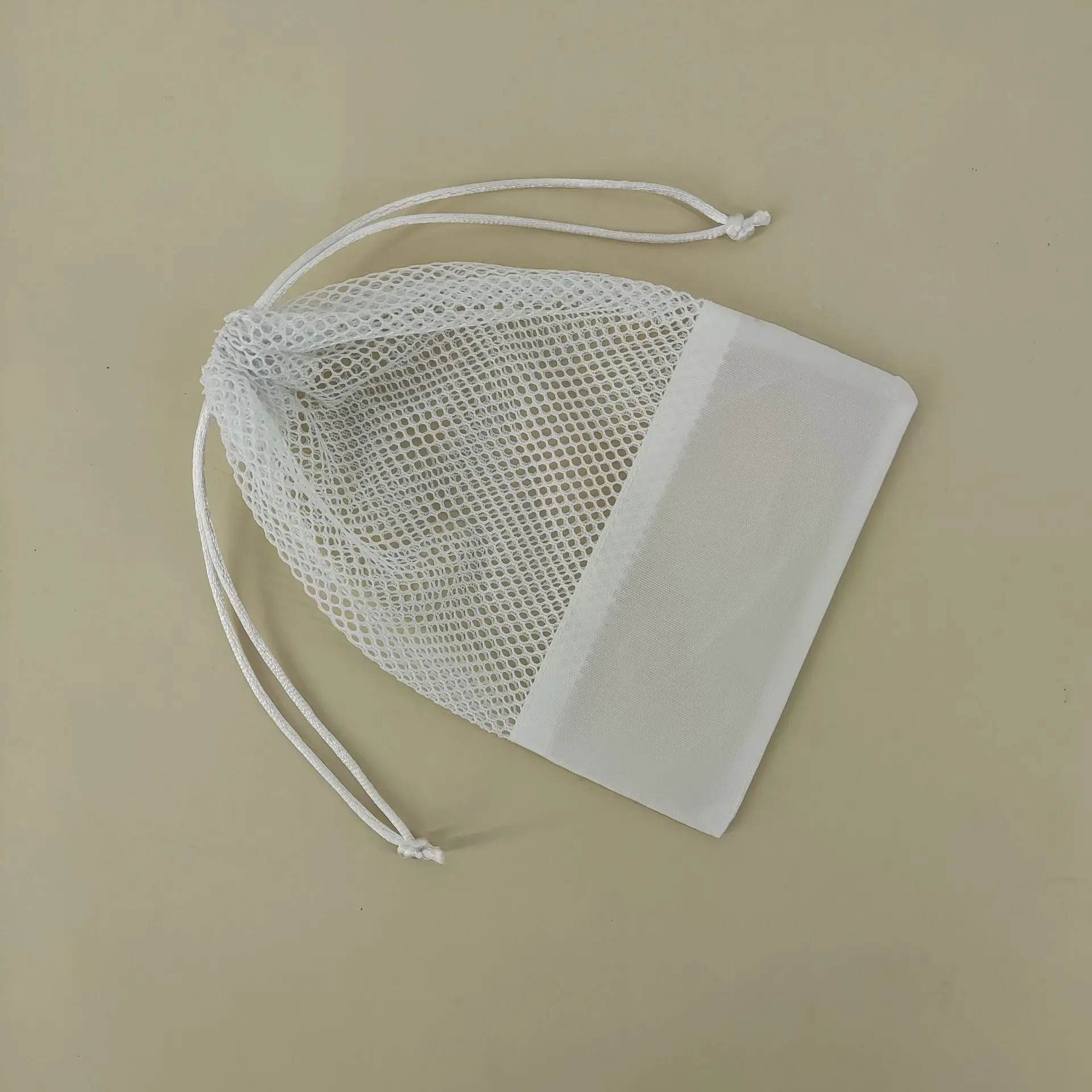 2022 Factory price wholesale white Custom wholesale nylon mesh bags drawstring bags for shoes