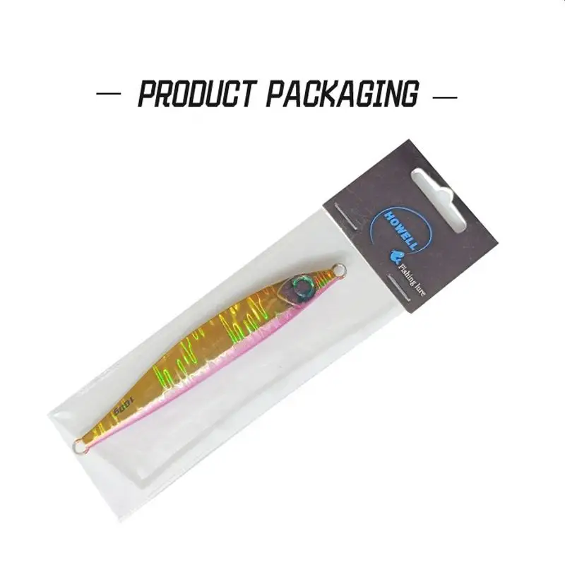 Hologram slow jigging lure sardine fish 40-100g fishing metal lead jig shore casting slow pitch jigging lure bait