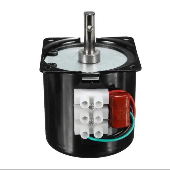 220V AC 28W Micro Gear Motor 68KTYZ 50Hz Permanent Magnet Synchronous Gear Motor Low Speed Reversible Geared Components