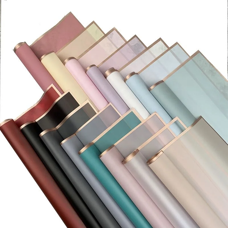 Wholesale Custom Packaging Gift Boxes Luxury Korean Designer Floral Bouquet Giant Wrapping Flower Paper for Packaging Paper