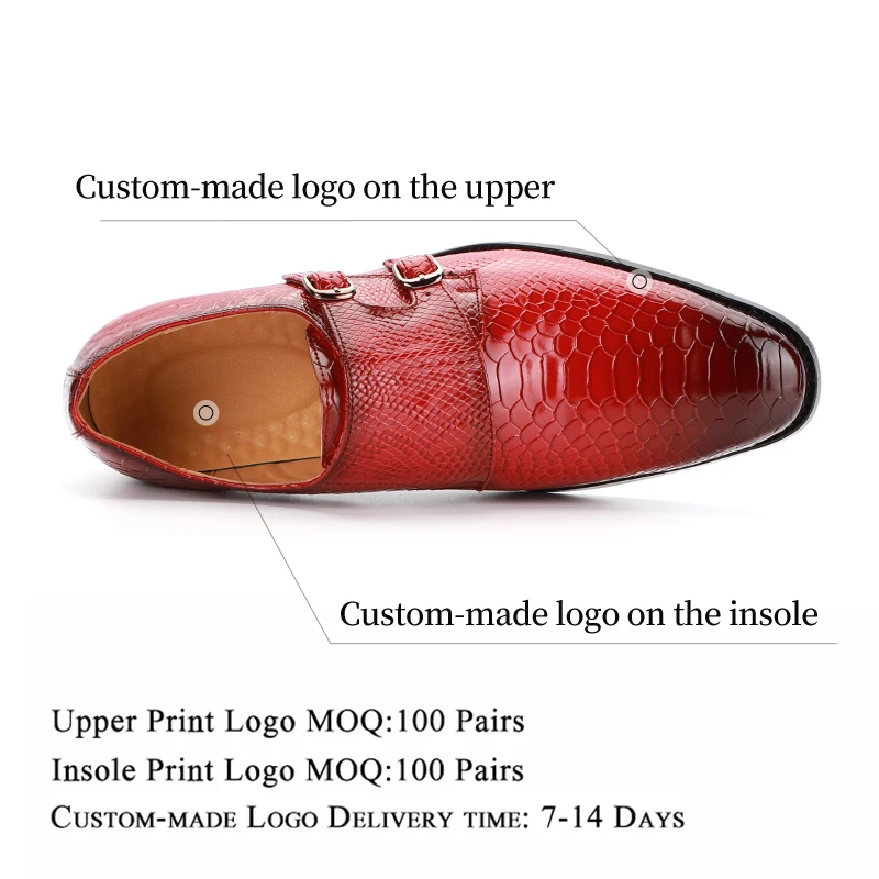 Big size 37-48 Casual PU Leather Brogue Penny Loafers Moccasins Slip-On Flats Handmade Monk Strap Dress Shoes 1905