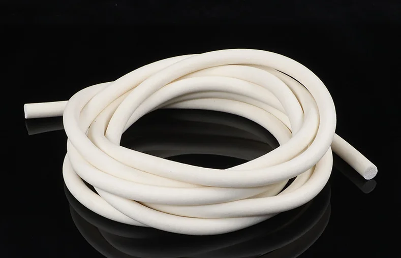 Round Silicone Rubber Sponge Foam Seals Strip Cord  High Temperature Heat Resistant Insulation 4mm
