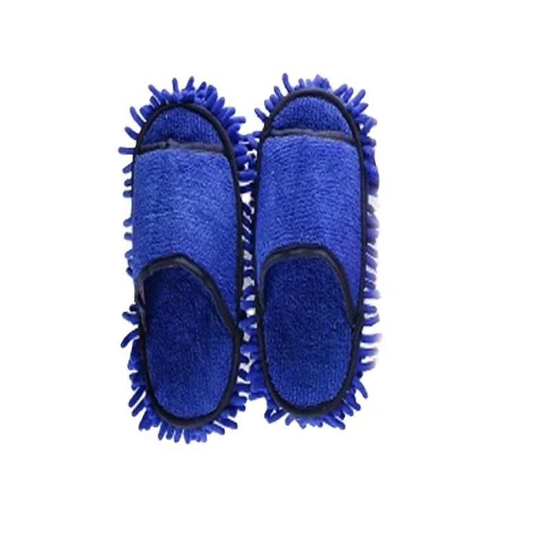 Hot Sell Multi-Function Machine Washable 100% Microfiber Absorption  Household Home Chenille Foor Cleaning Slippers