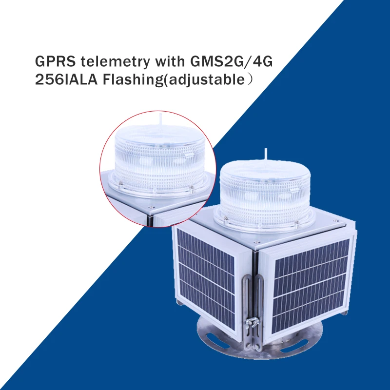 Solar powered motion lights flashing solar lights aviation obstruction light