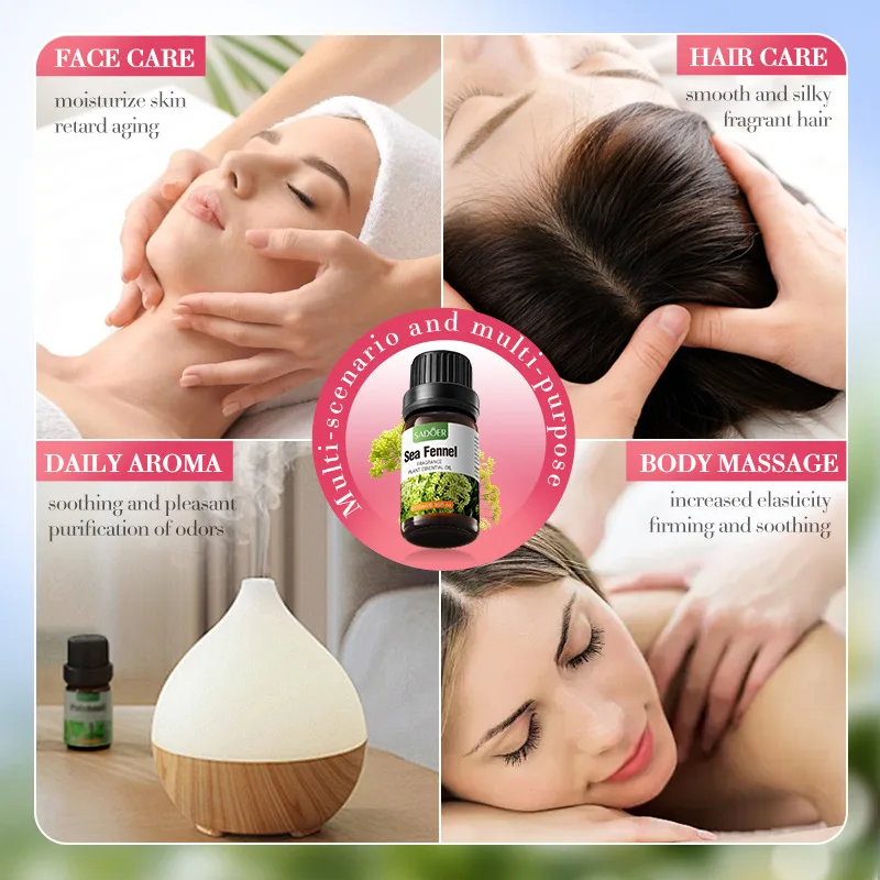 Essential Oil Gift Set 6 pcs Pure Essential Oil Perfume Fragrance Oil for Aroma Diffuser Massage Candle