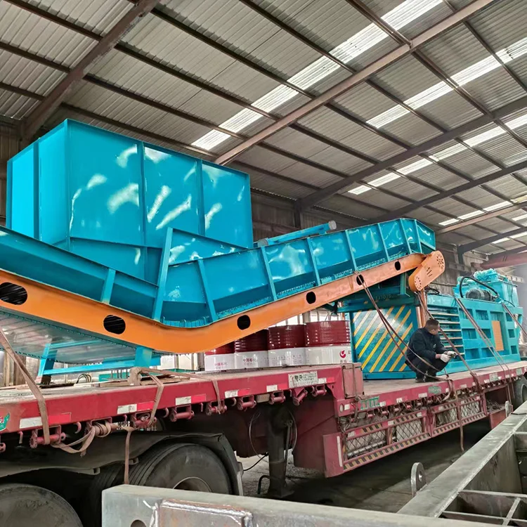 Waste cotton straw hydraulic block press New waste plastic baler